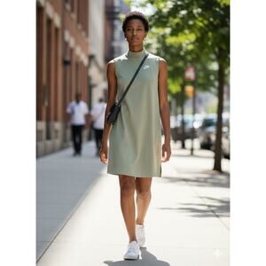 Nike Fog Green Mock Neck Dress
